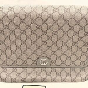 Gucci Beige Monogram Shoulder Bag